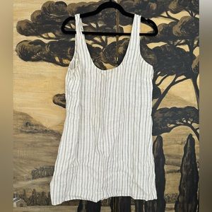 Reformation scoop linen mini dress